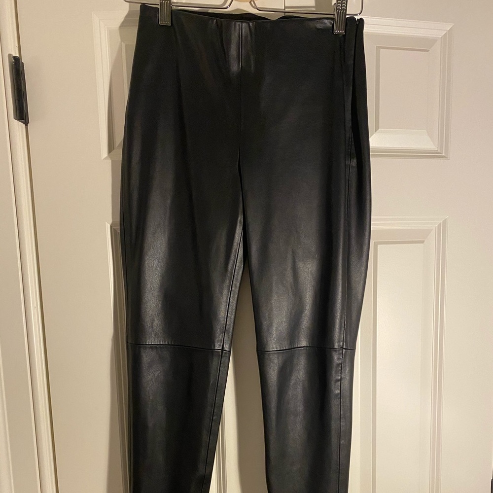 zara leather pants